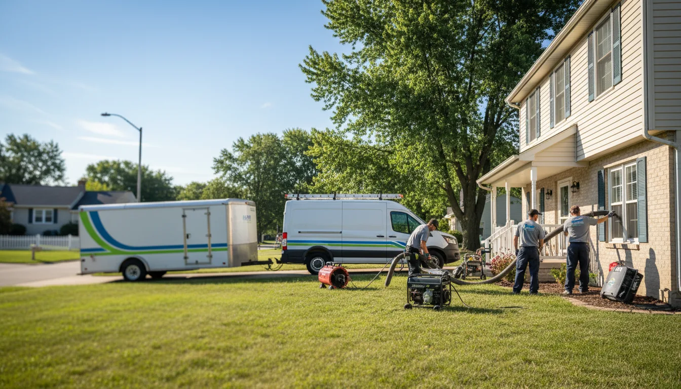Flooded Basement Restoration And Cleanup With Repair in Sherrard, IL near me